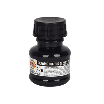 Koh-i-noor Tusz Kreślarski 1417010 Czarny 20 G.