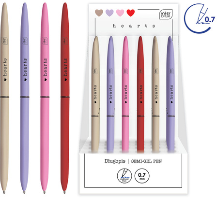 Interdruk Długopis Slim Hearts