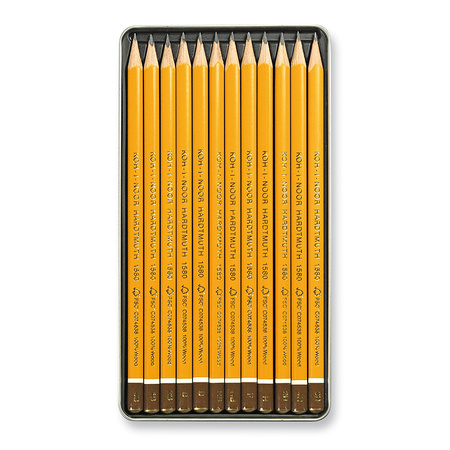 Koh-i-noor Ołówek Grafitowy 1582 Triograph 12 12 Szt. (6b,4b,2b,2xb,2xhb,F,2h,4h,6h)