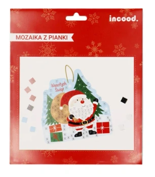 Incood Mozaika Z Pianki Świąteczna - Mikołaj