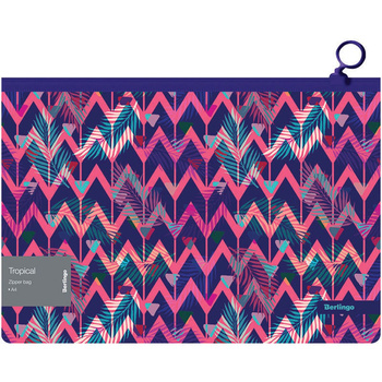 Berlingo Koperta Z Suwakiem A4 180 Mikr. Tropical