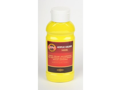 Koh-i-noor Farba Akrylowa 162720 Lemon Yellow 0200 500 Ml