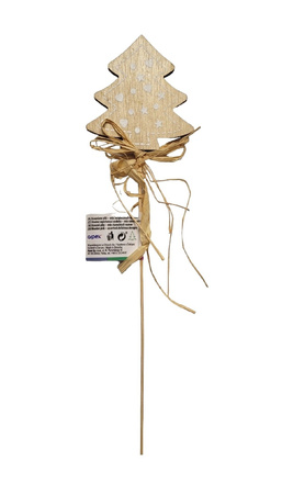 Arpex Drewniana Dekoracja Świąteczna Na Patyku Mix