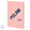 Milan Notes Klejony A4 48k. Kratka Różowy