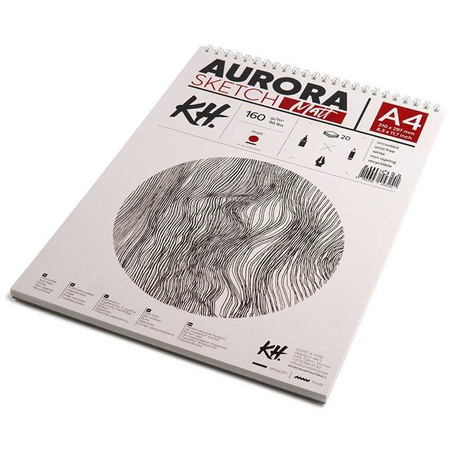 Aurora Blok Sketch Matt Gładki A4 160g 20a Spirala 539002400