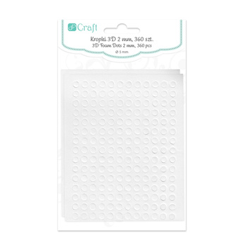 Dp Craft Taśma Piankowa Kropki 3d 5x2 Mm 360 Szt.