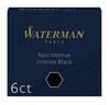 Waterman Naboje Atramentowe Czarne Krótkie 6 Szt.