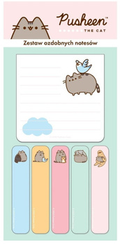 PUSHEEN ZESTAW OZDOBNYCH NOTESÓW SAMOPRZYLEPNYCH 6 SZT. 30 K.