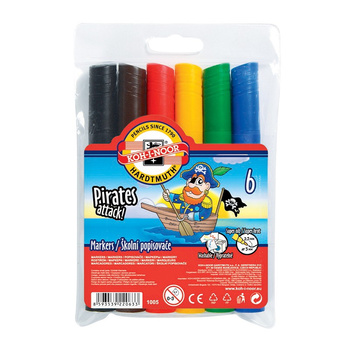 Koh-i-noor Flamastry 7710/5jf 6 Kolorów Jumbo