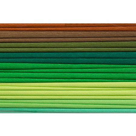 Happy Color Bibuła Marszczona 25x200cm 10szt. Mix Green