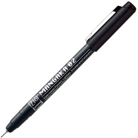 Kuretake Zig Mangaka 02 Czarny Cnm-02-010