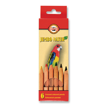 Koh-i-noor Kredki Jumbo 2171n06 Natur 6 Kolory