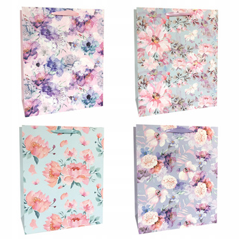 Incood Torba Prezentowa 26x32cm Pastelowe Kwiaty 0071-0436