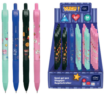 Interdruk Długopis Automatyczny 0,7 Niebieski Juhu!