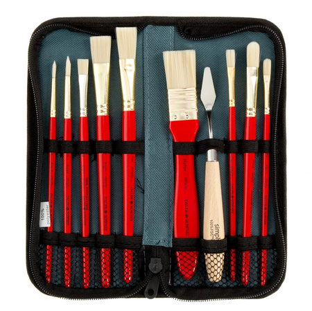 Daler Rowney Zestaw Pędzli w Piórniku Oil