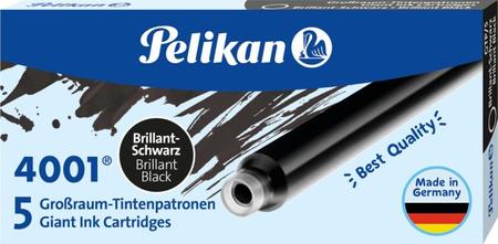 Pelikan Naboje Długie 5 Szt. Czarne