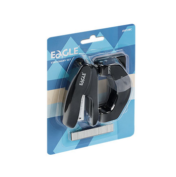 Eagle Zestaw Dziurkacz Zszywacz J5072bc Czarny