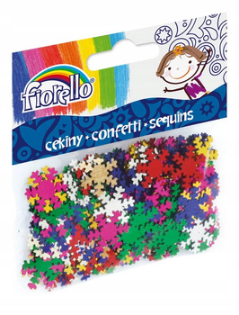 Fiorello Confetti Cekiny Śnieżynki 14 G 18x18 Mm GR-K142
