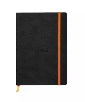 Rhodia Notes A5 90g 80k Miękka Oprawa Linia Black