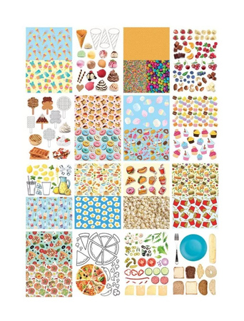 Happy Color Blok z Motywami Food A4 80g 16ark.