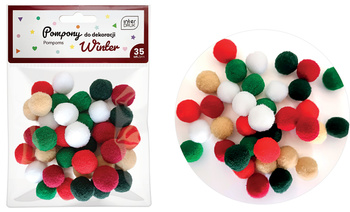 Interdruk Pompony 35szt. Winter