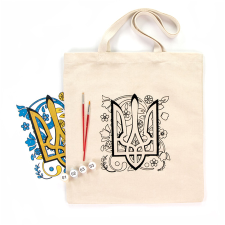 Rosa Talent Zestaw - Torba Do Malowania Trident, Bawełna 220 G. 38x42 Cm