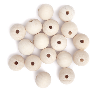 Dp Craft Koraliki Kulki Drewniane Naturalne 20 Mm 40 G