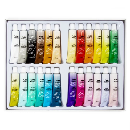 KIDEA FARBY AKRYLOWE 24 KOL. 6 ML