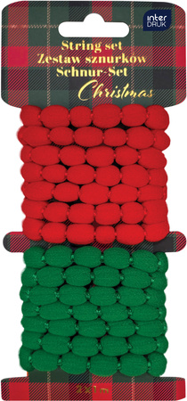 Interdruk Zestaw Sznurków Ozdobnych 2x1m Christmas