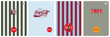 INTERDRUK ZESZYT A5 80K KRATKA SOFT TOUCH COCA COLA