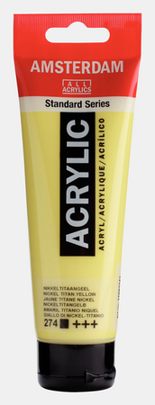 Talens Farba Akrylowa Amsterdam Standard 120ml 274 Nickel Titanium Yellow 17092742