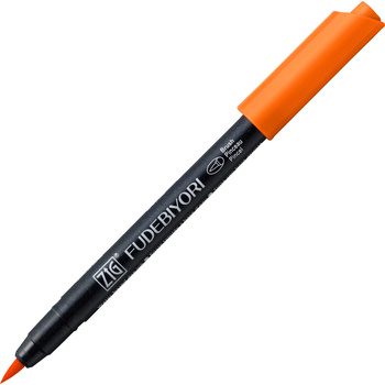 Kuretake Pisak Fudebiyori Orange Zig