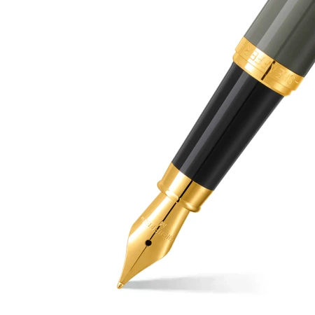 Sheaffer Pióro Wieczne Vfm Szare Błyszczące Wyk.Pozłacane Stalówka Stalowa 9427
