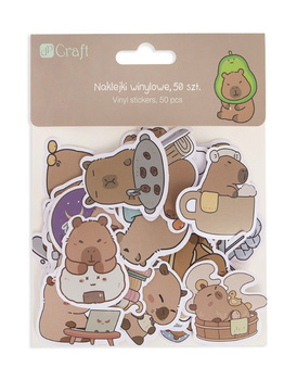 Dp Craft Naklejki Winylowe 50szt Kapibara DPCA-027