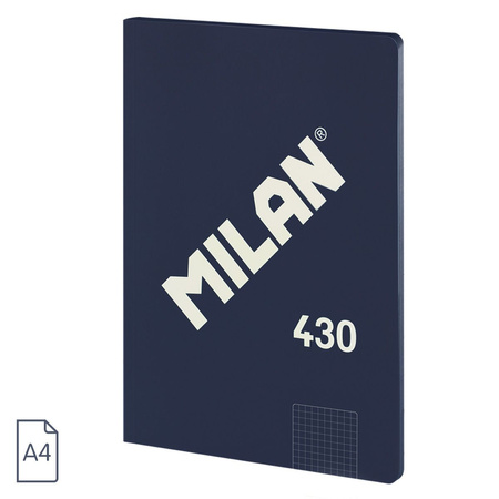 Milan Notes Klejony A4 48k. Kratka Niebieski