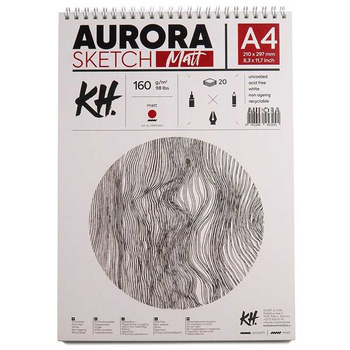 Aurora Blok Sketch Matt Gładki A4 160g 20a Spirala 539002400