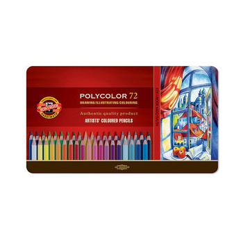Koh-i-noor Kredki Polycolor 3827 72 Kol. Op. Metalowe