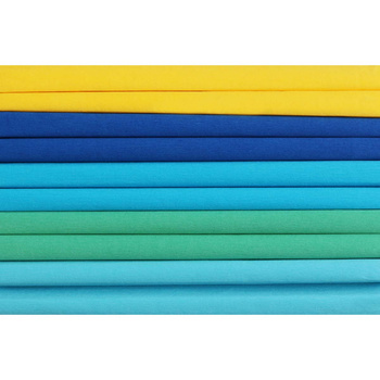 Happy Color Biubuła MArszczona 25x200cm 10szt. Mix Ocean