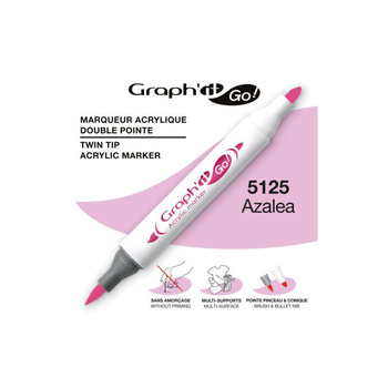 Graph'it Go! Marker Akrylowy Dwustronny Azalea 5125