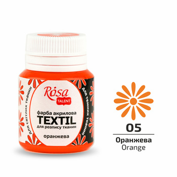 Rosa Talent Farba Do Tkanin Orange 05 20 Ml