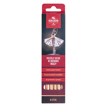Koh-i-noor Zestaw Gioconda Pastele Suche W Drewnie 8820 Brązy Kpl. 6 Szt. 8820br