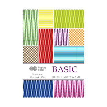 Happy Color Blok z Motywami Basic A4 10 ark. 80g