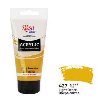 Rosa Studio Farba Akrylowa Light Ochre 427 75 Ml