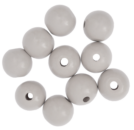 Dp Craft Koraliki Kulki Drewniane popielate 25 Mm 10 Szt.
