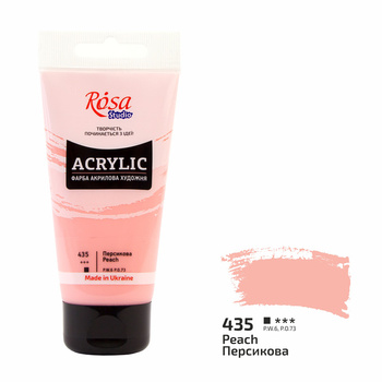 Rosa Studio Farba Akrylowa Peach 435 75 Ml