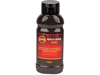 Koh-i-noor Farba Akrylowa 162761 Dark Brown 0610 500 Ml