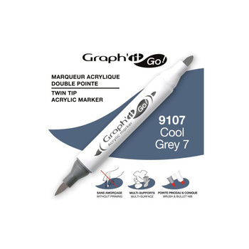 Graph'it Go! Marker Akrylowy Dwustronny Cool Grey 7 9107