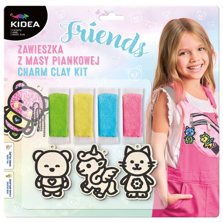 Kidea Zestaw Kreatywny Zawieszka Z Masy Piankowej Friends