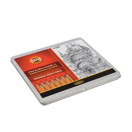 Koh-i-noor Ołówek Grafitowy 1504 Art 8b-10h Kpl. 24 Szt.