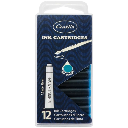 Conklin Naboje Do Pióra Turkusowe 12 Szt. Ck70076